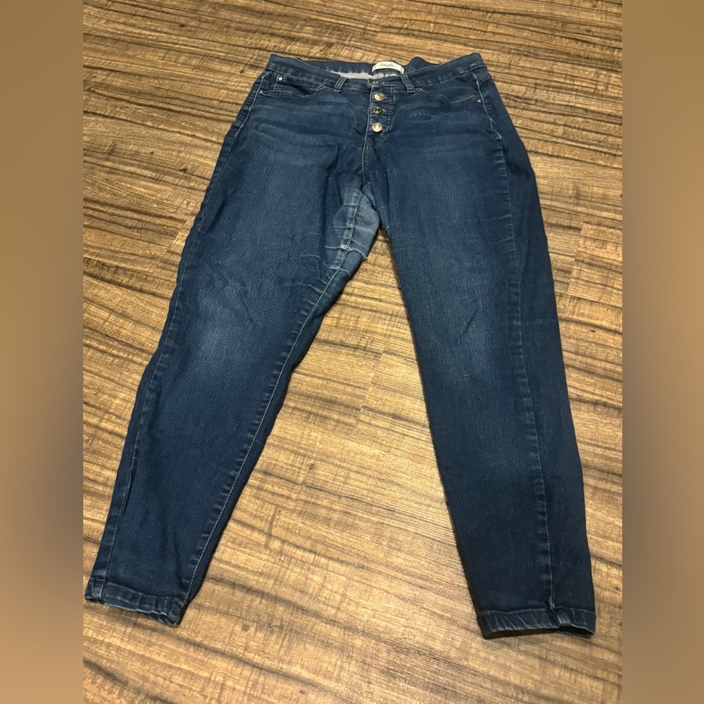 Angels Forever Young Distressed Jeans Women’s 12 Inseam 28” See Details - Picture 5 of 5